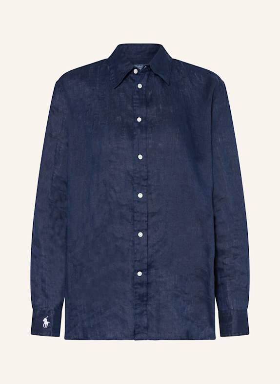 POLO RALPH LAUREN Hemdbluse aus Leinen DUNKELBLAU