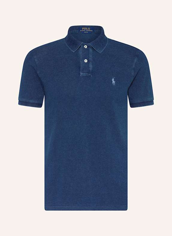 POLO RALPH LAUREN Piqué-Poloshirt Custom Slim Fit DUNKELBLAU