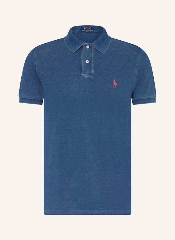 POLO RALPH LAUREN Piqué-Poloshirt Custom Slim Fit BLAU