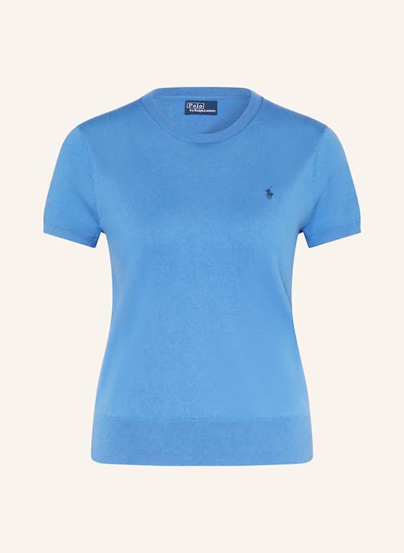 POLO RALPH LAUREN Dzianinowa koszulka NIEBIESKI