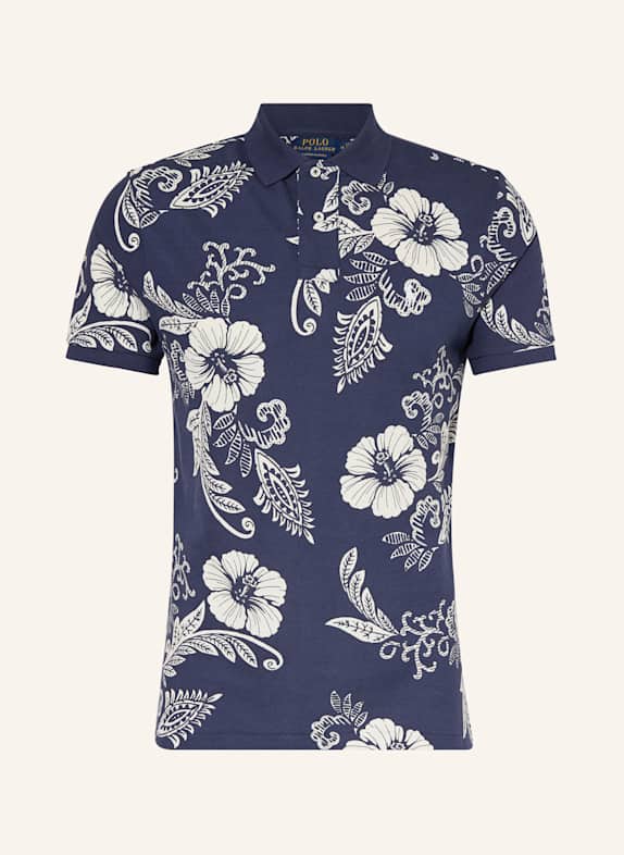 POLO RALPH LAUREN Koszulka polo custom slim fit GRANATOWY/ BIAŁY