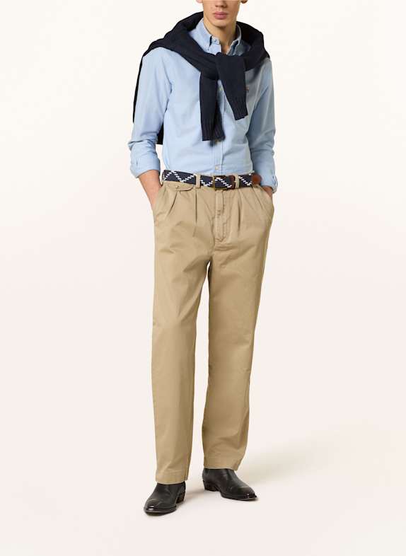 POLO RALPH LAUREN Oxford overhemd Slim Fit LICHTBLAUW