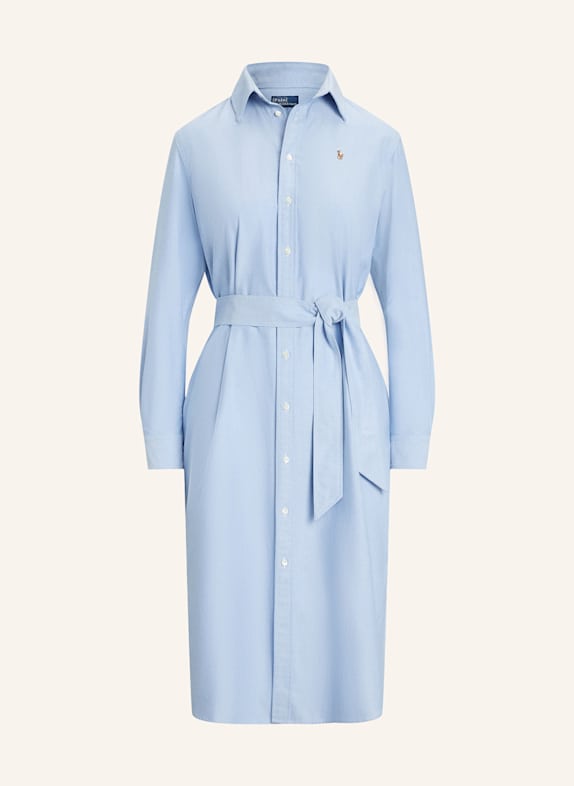POLO RALPH LAUREN Hemdblusenkleid HELLBLAU