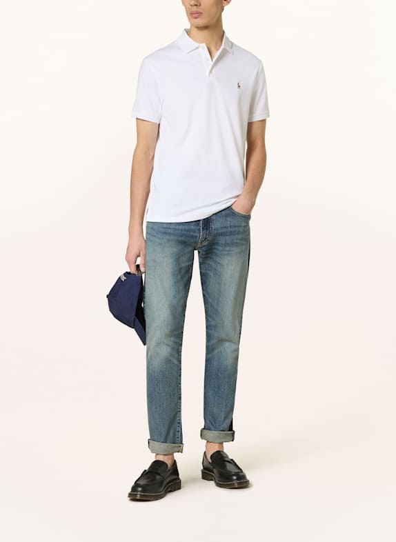 POLO RALPH LAUREN Jersey poloshirt Custom Slim Fit WIT