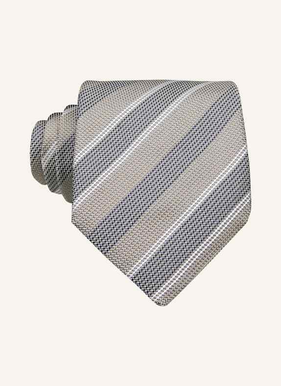 BOSS Krawat C-TIE SZARY/ BEŻOWY