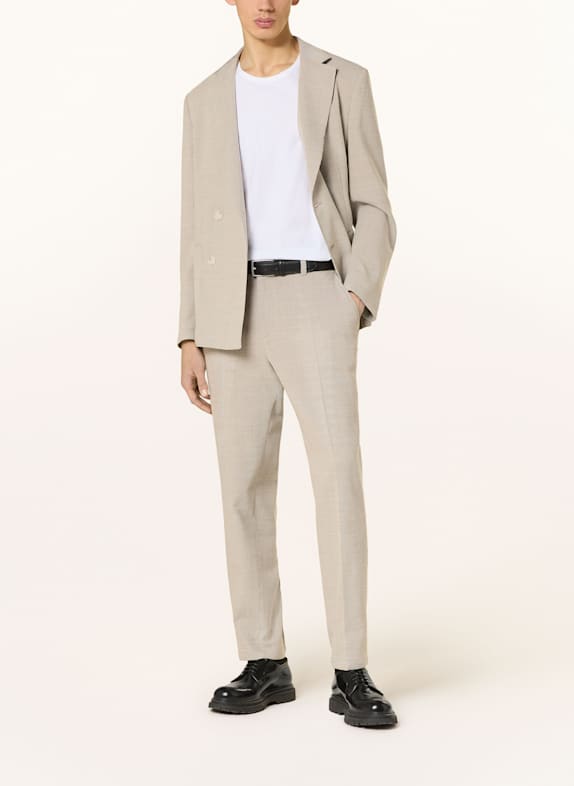 BOSS Anzughose PERIN Relaxed Fit 275 LIGHT BEIGE