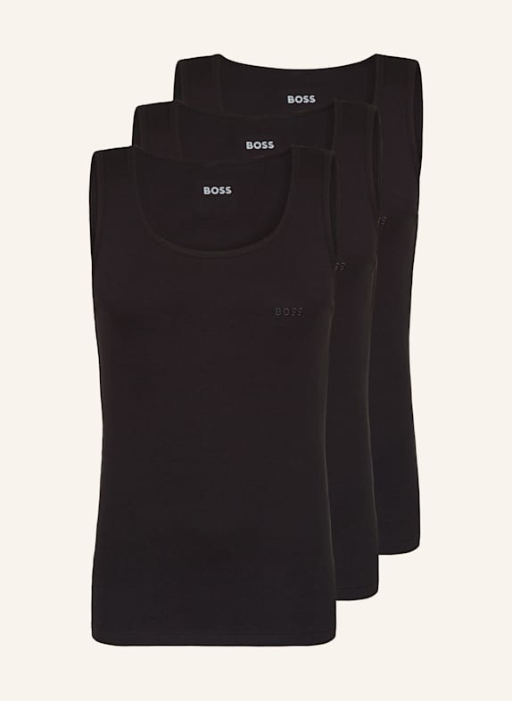 BOSS 3er-Pack Unterhemden ONE SCHWARZ