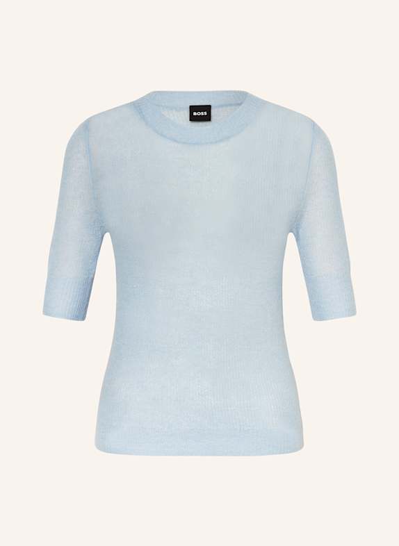 BOSS Strickshirt FUSIONANA HELLBLAU