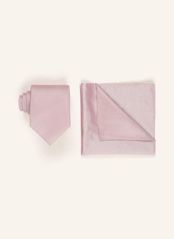 PAUL Set: Tie and pocket square LIGHT RED