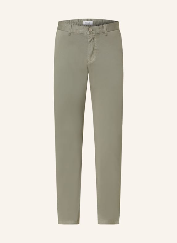 PAUL Chinosy slim fit KHAKI