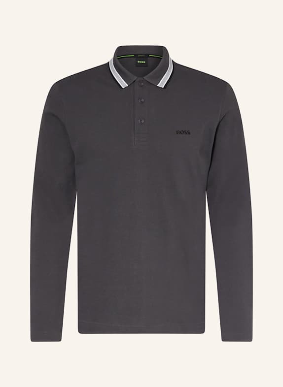 BOSS Piqué-Poloshirt PLISY Regular Fit DUNKELGRAU