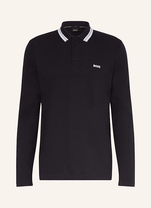 BOSS Piqué-Poloshirt PLISY Regular Fit DUNKELBLAU