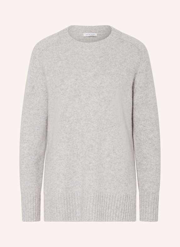 MRS & HUGS Cashmere-Pullover HELLGRAU