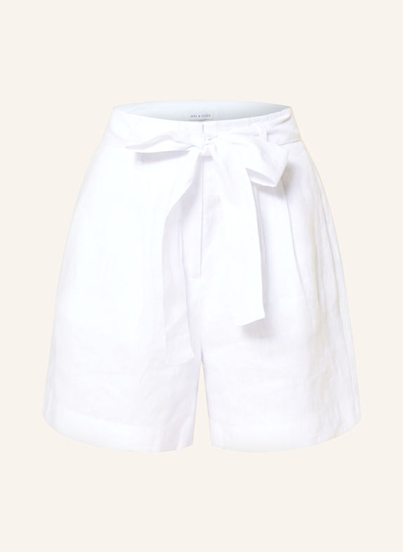MRS & HUGS Linen shorts WHITE