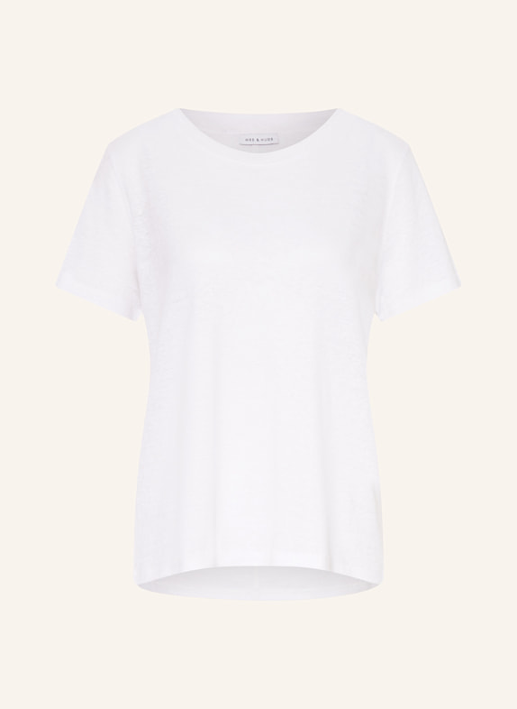 MRS & HUGS T-Shirt aus Leinen WEISS