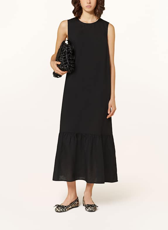 MRS & HUGS Leinenkleid SCHWARZ