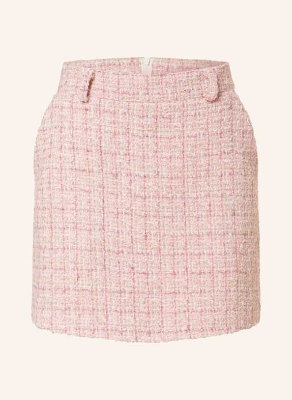 MRS & HUGS Tweed skirt with glitter thread PINK/ DUSKY PINK