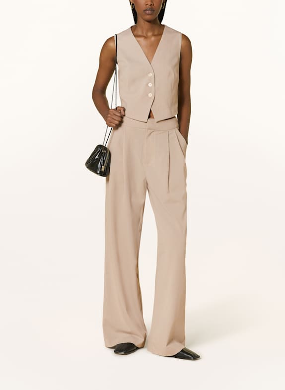 MRS & HUGS Marlenehose mit Galonstreifen BEIGE