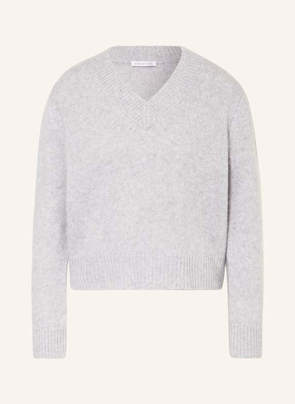 MRS & HUGS Cashmere-Pullover HELLGRAU