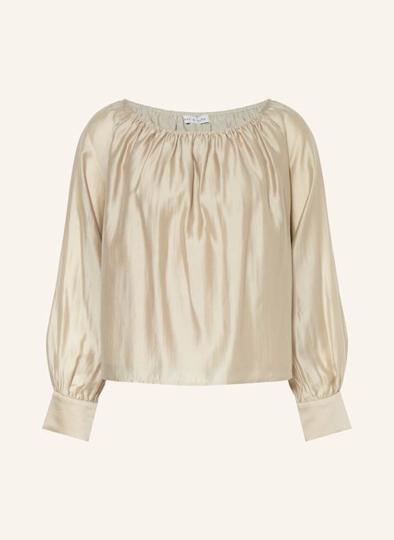 MRS & HUGS Blusenshirt BEIGE