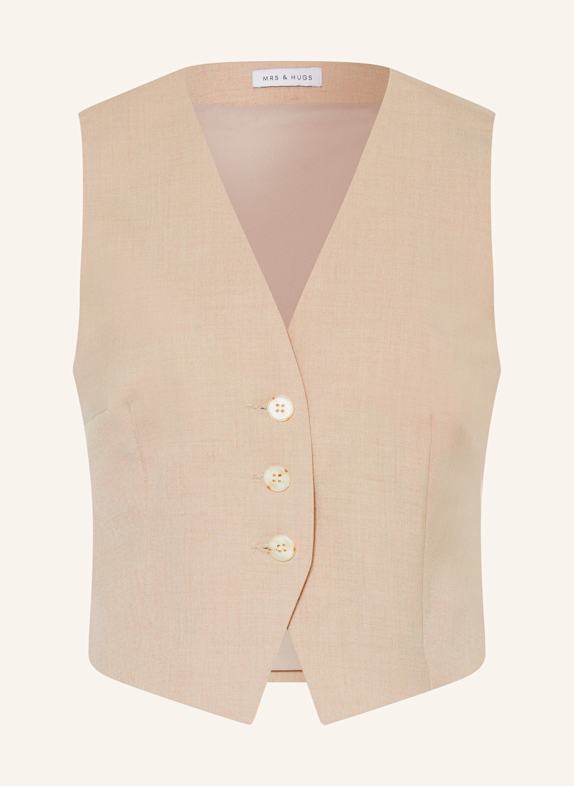 MRS & HUGS Blazerweste BEIGE