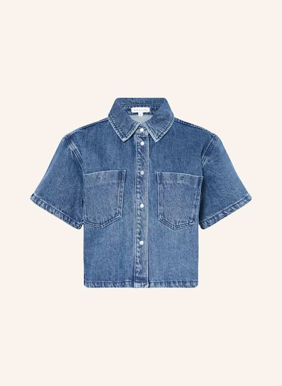 MRS & HUGS Oversized denim blouse BLUE
