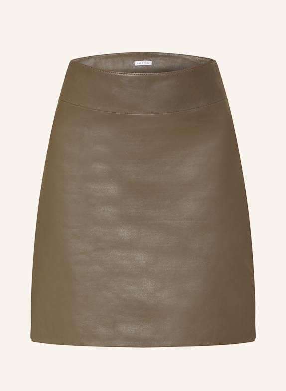 MRS & HUGS Lederrock TAUPE