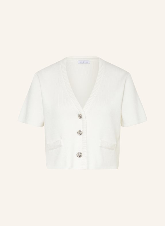 MRS & HUGS Cropped cardigan WHITE