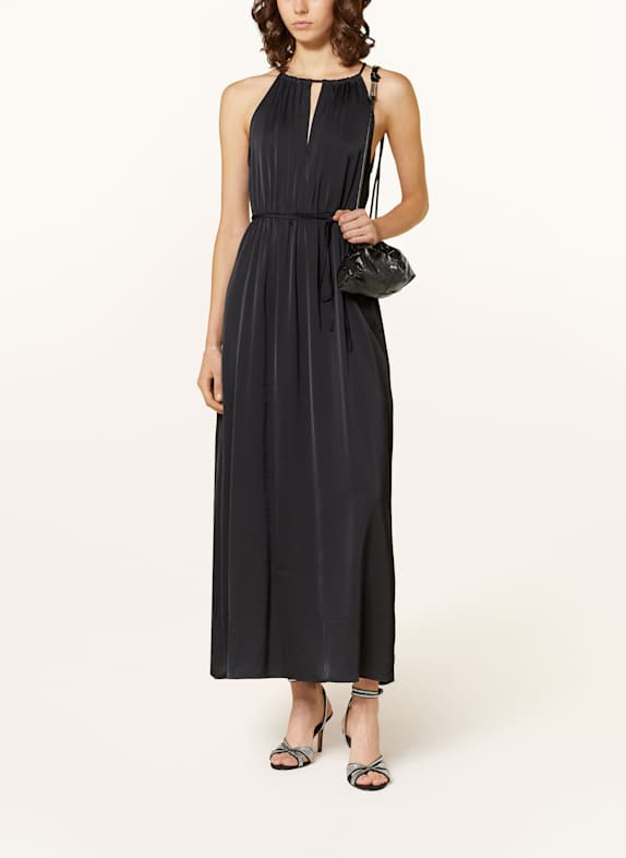 MRS & HUGS Satinkleid mit Cut-out SCHWARZ