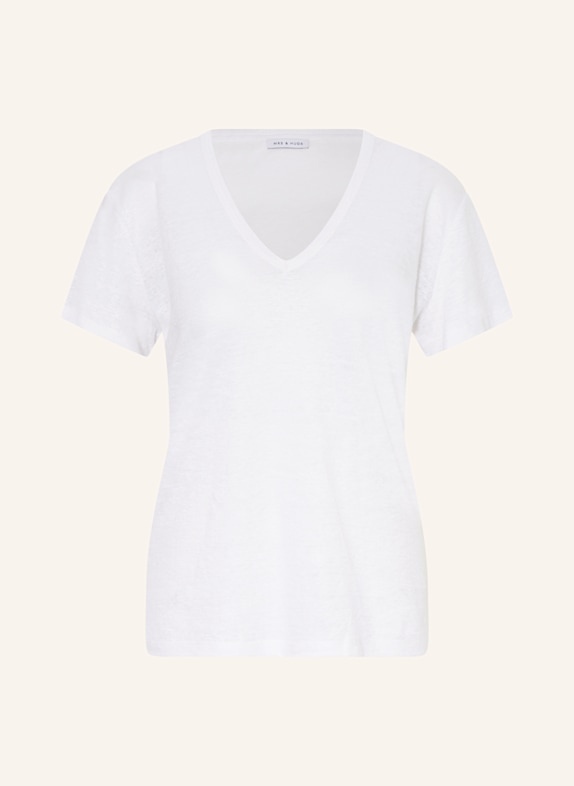 MRS & HUGS T-Shirt aus Leinen WEISS