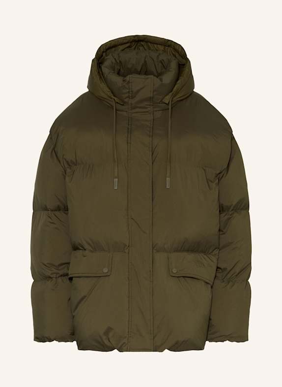 CLOSED Steppjacke mit abnehmbarer Kapuze KHAKI