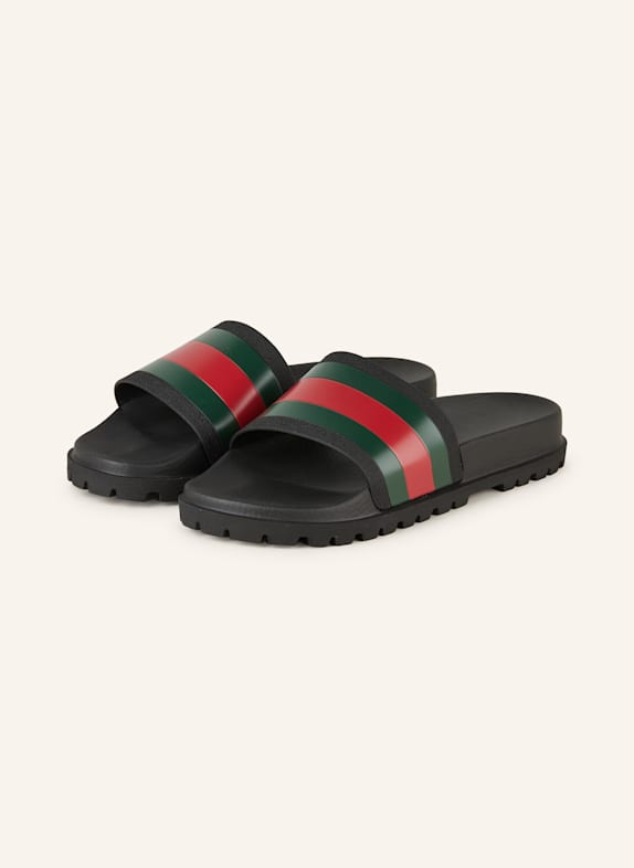 GUCCI Pantoletten 1098 NERO/V.R.V.