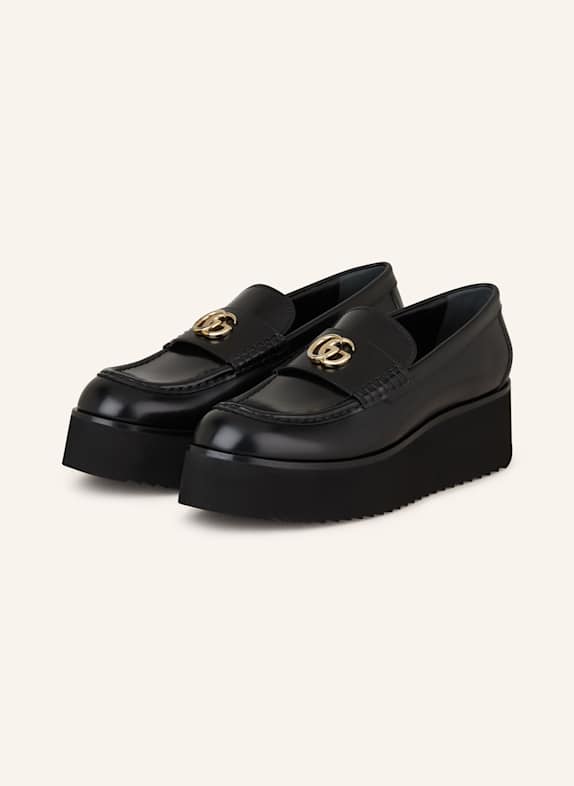 GUCCI Plateau-Loafer SCHWARZ
