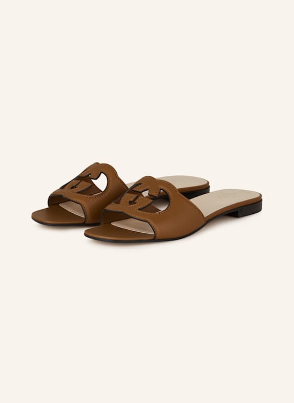 GUCCI Pantoletten BRAUN