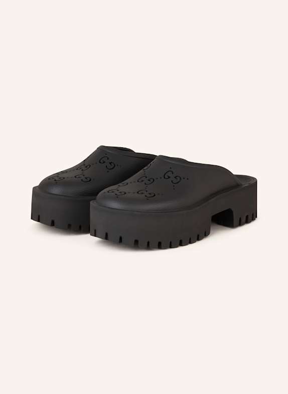 GUCCI Plateau-Mules SCHWARZ