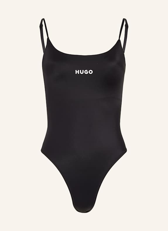 HUGO Badeanzug PURE SCHWARZ