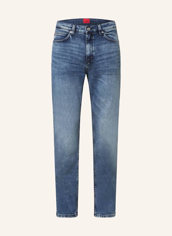 HUGO Jeansy HUGO slim fit 430 BRIGHT BLUE