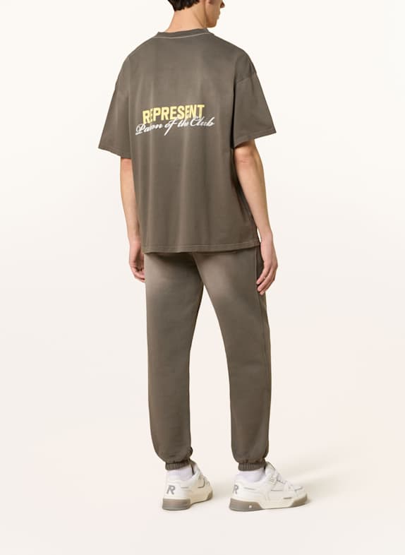 REPRESENT T-shirt PATRON OF THE CLUB KAKI