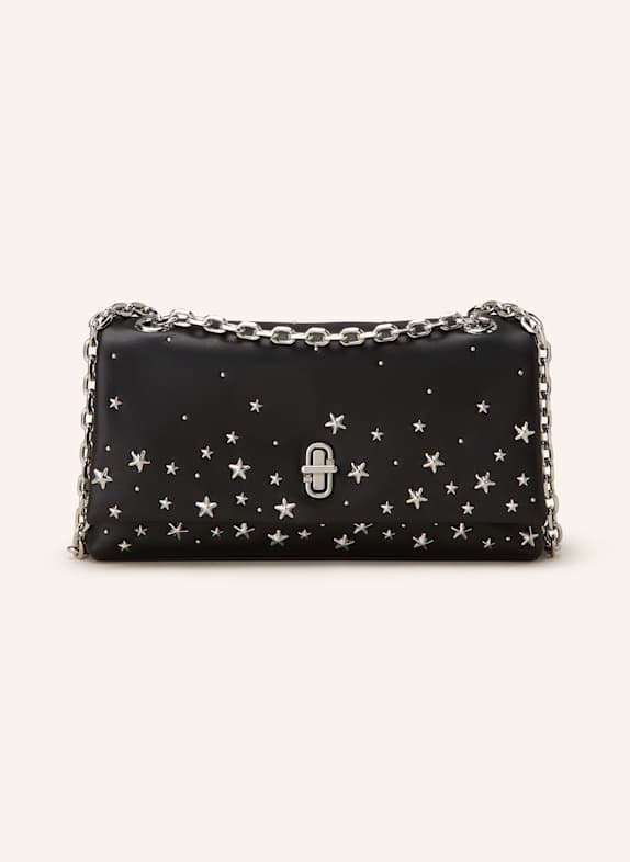 MARC JACOBS Torba na ramię THE STAR STUDDED DUAL CHAIN WALLET z ćwiekami CZARNY