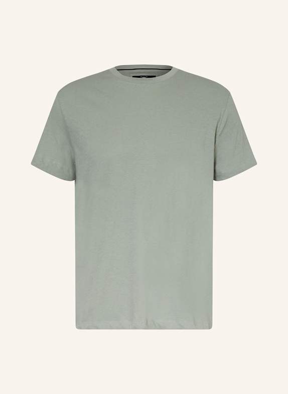 STROKESMAN'S T-shirt z lnu JASNOZIELONY