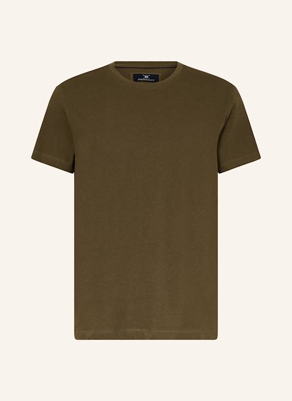 STROKESMAN'S T-Shirt mit Leinen OLIV