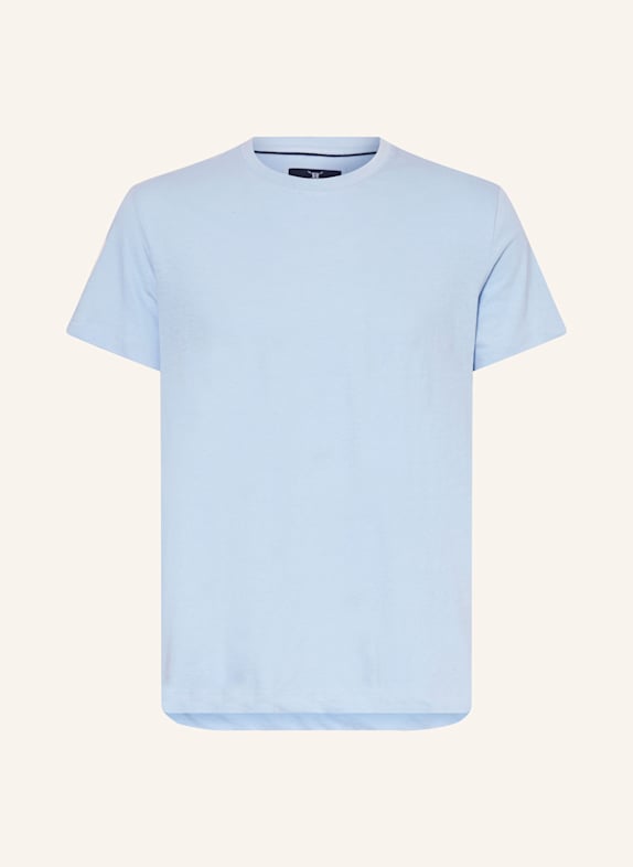 STROKESMAN'S T-Shirt mit Leinen HELLBLAU