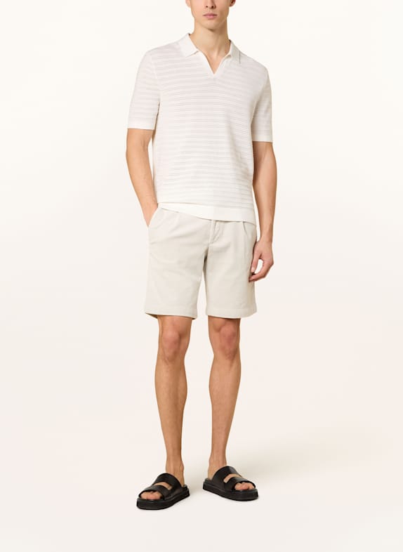 STROKESMAN'S Pantaloni scurți din velur Slim Fit BEJ