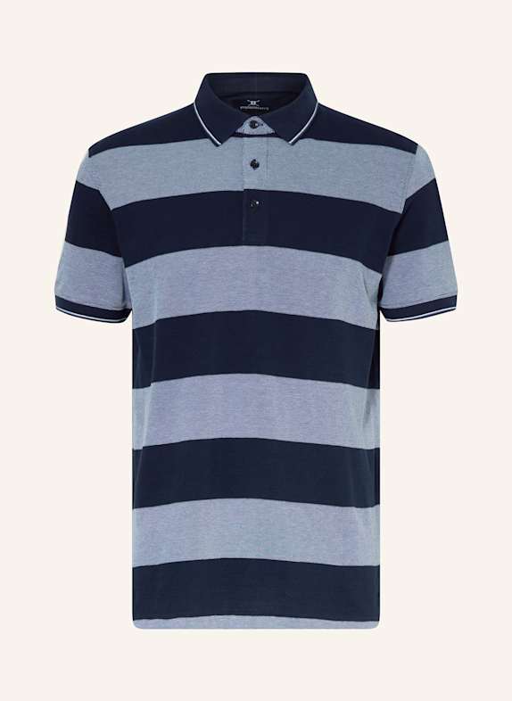 STROKESMAN'S Piqué-Poloshirt DUNKELBLAU/ HELLBLAU