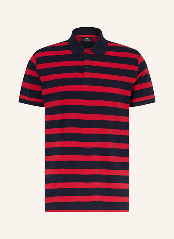 STROKESMAN'S Piqué-Poloshirt DUNKELBLAU/ ROT