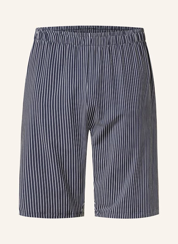 STROKESMAN'S Pajama shorts DARK BLUE/ WHITE