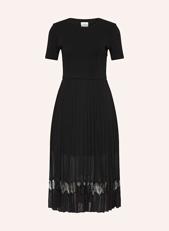 CLAUDIE PIERLOT Plisseekleid SCHWARZ
