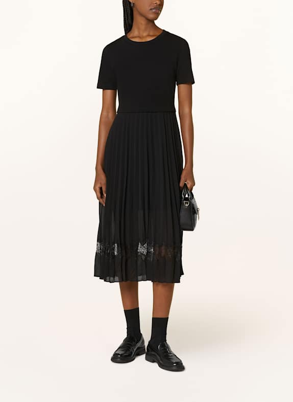 CLAUDIE PIERLOT Plisseekleid SCHWARZ