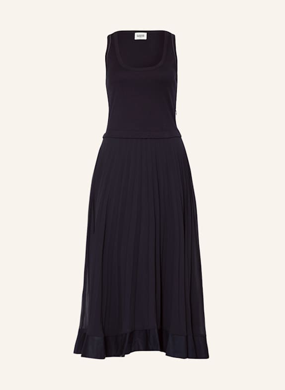 CLAUDIE PIERLOT Kleid mit Plissees DUNKELBLAU