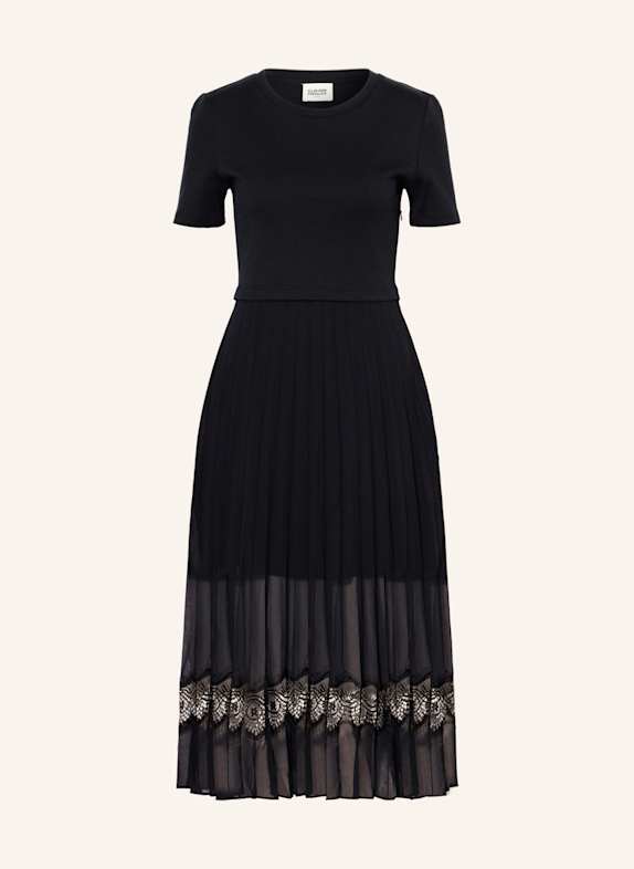 CLAUDIE PIERLOT Kleid im Materialmix DUNKELBLAU